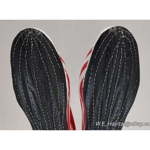 DROGHERIA CRIVELLINI WOMEN'S FURLANE SLIPPERS — RED STRIPE TYRE SOLES SIZE US 10 - Picture 13 of 16